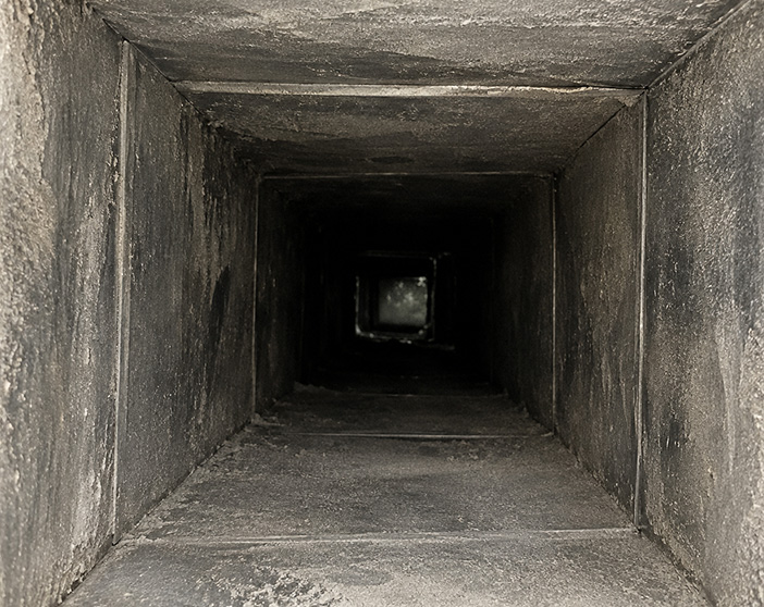 Interior of an air duct