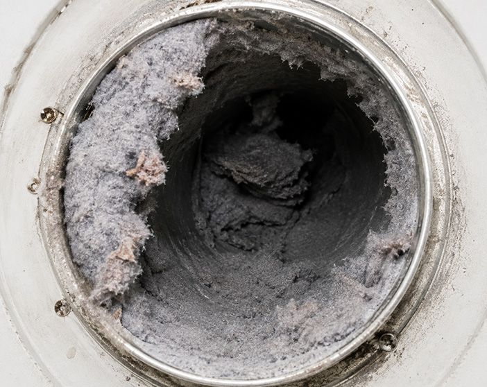 Dirty dryer vent