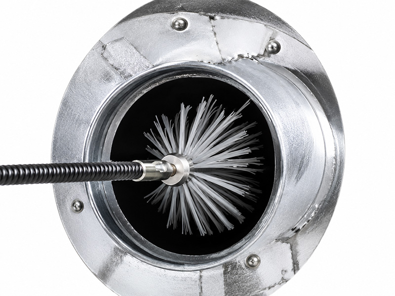 Dryer vent cleaning brush
